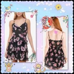 Trixxi Tiered Ruffle Floral Dress NWOT